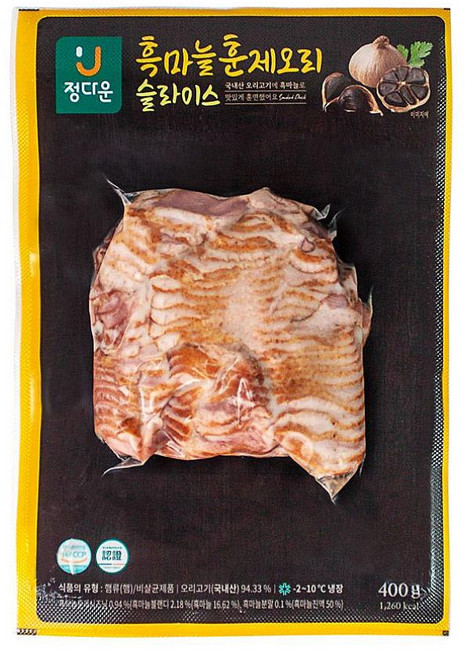 오리바베큐 국내산오리훈제 흑마늘 400g, 1개