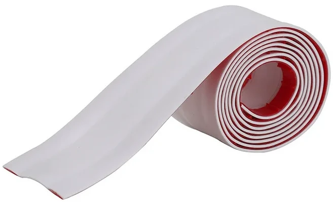 반센트 깨지지 않는 PVC 바닥 전선몰딩 커버 강력접착 테이프형 전선가리개 와이어 배선 정리 쫄대, 1개, 화이트 3.8cm x 3m  