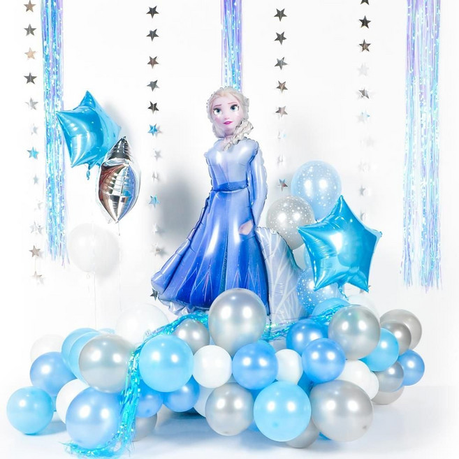 에어벌룬 파티장식 프로즌2 엘사 은박풍선 깜짝 기념일풍선 파티 생일 장식용품 꾸미기 dew+4687cy, 빠른배송