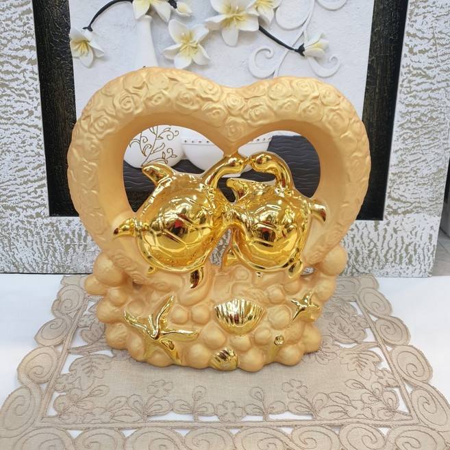 시떼몰 무병장수 황금 도자기 복 거북이 소품 장식품 집들이선물