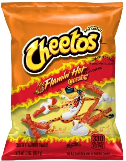 치토스 플레이밍 핫 크런치, 56g, 1개