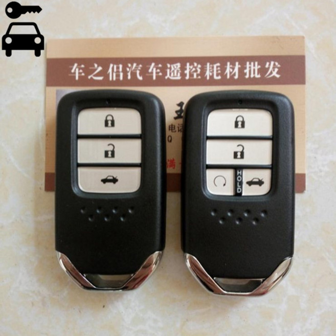 혼다 호환 시빅 시티 용 ID47 칩이 장착 된 자동차 원격 키가없는 스마트 키 433Mhz 10th Year Car Key, 02 3 Buttons