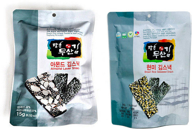 장흥김 김스낵15G(산이없는김), 5g, 15개, 김스낵랜덤