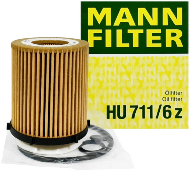 MANN FILTER HU 711/6 z 機油濾清器 高效過濾 保護引擎 適用多種車型, 1個