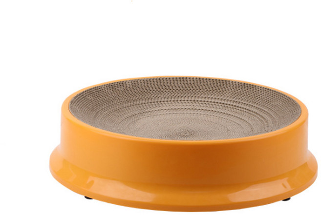 고양이 스크래처 발톱관리 스트레스 해소, 1개, 오렌지