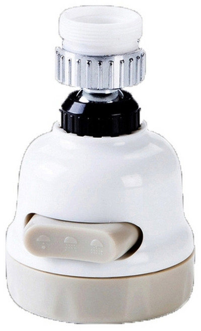 三檔模式 可旋轉節水器 花灑 水龍頭噴頭 廚房濾水器噴頭, 1個, 360度三段節水器