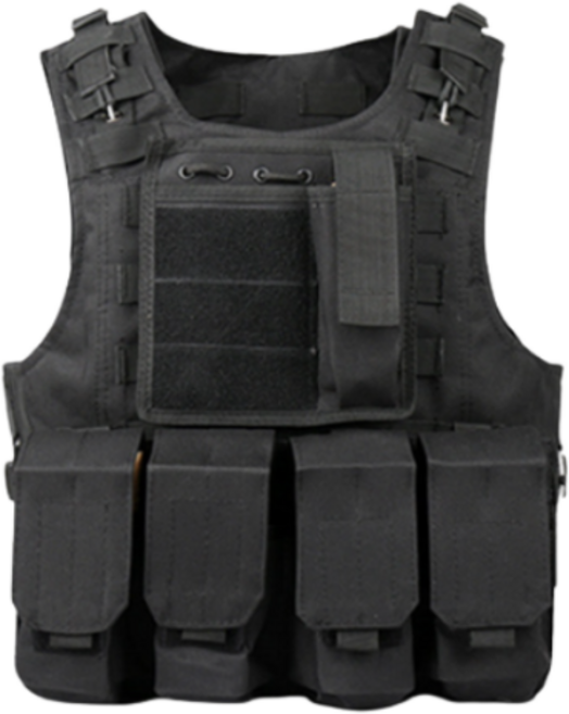 AIM 전술조끼, 블랙-대형, 1개