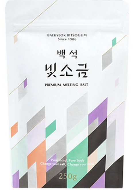 백석빛소금 조리용 용융소금 250g x (가정용 반찬용), 1개