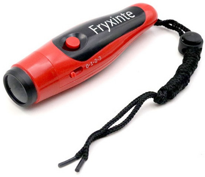Fryxinte 電子口哨 高分貝三音切換 防狼警報器 裁判哨, 1個, 紅色