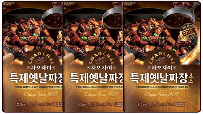 차오차이 특제옛날짜장소스 165g, 3개