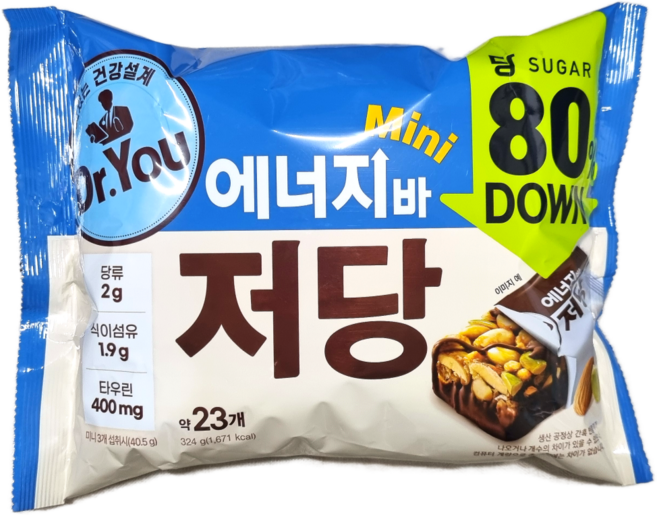 오리온 닥터유 에너지바 미니 310g+단백질바 미니 324g (총2개), 2개