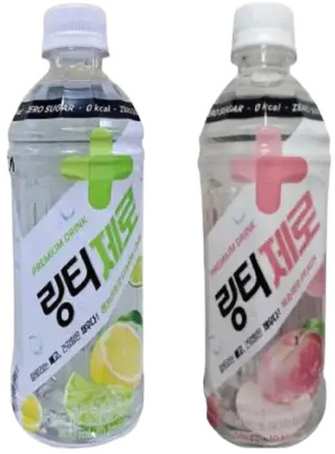 [링티] 링티 제로 복숭아 500ml 12개 + 링티 제로 레몬라임 500ml 12개 총 24개, 1개