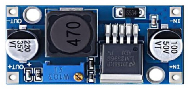 스텝다운 모듈 LM2596 DC_DC 직류 정전압 가변정전압, 1개