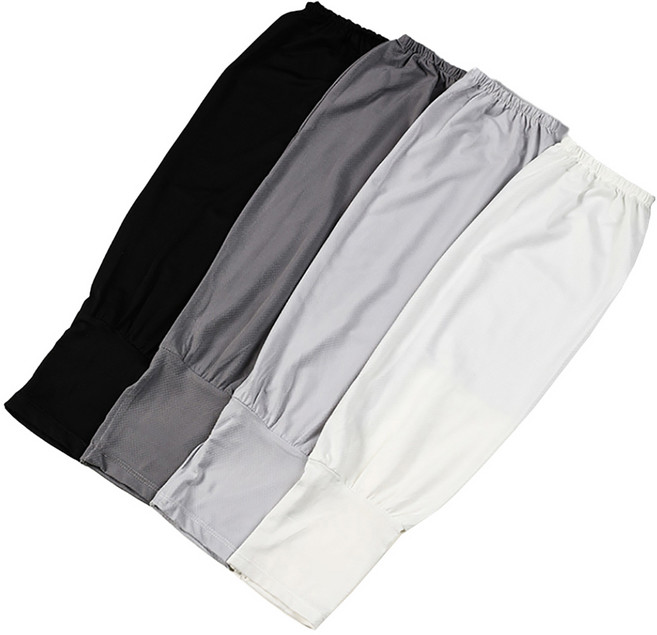 Fobel 헐렁한 냉장고 손등 쿨토시 빅사이즈 운전 팔토시, 3개, 블랙