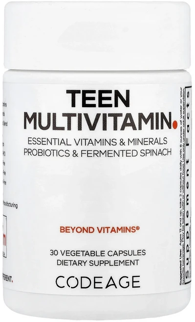 몸관리하세요 겨울입니다 Codeage 청소년 종합비타민 베지 캡슐 30정 특별관리진행, 1개 - 쿠팡