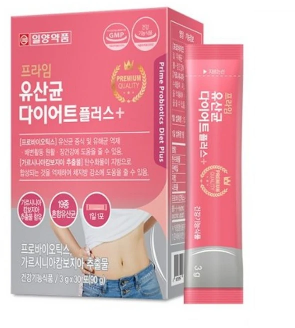 장건강 지방분해 동시에 가능한 다이어트 유산균 가루 스틱 30포x1개월분, 3g, 30개 - 쿠팡