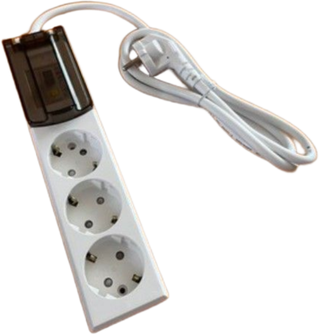 고용량 누전차단용 멀티탭 3구 WI-MC1637, 3m, 화이트, 3개