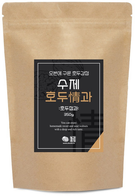 오븐에 구운 수제 호두정과 호두강정 350g, 1개, 오븐에 구운 호두강정 350g