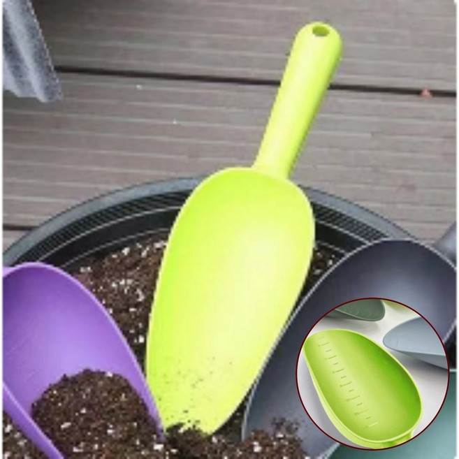 베란다 식물 플라스틱 모종삽 화분 분갈이 꽃삽 조경 주말농장 미니삽, 1개