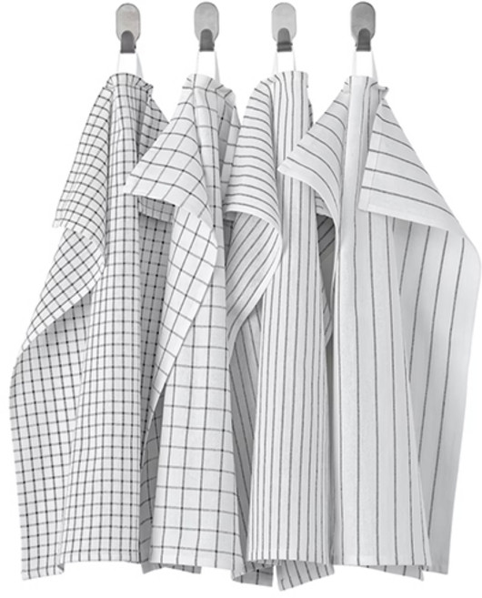 이케아 RINNIG 린니그 행주 4개입 면 100%, 1세트