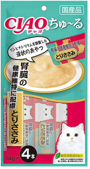 챠오츄르 고양이 신장건강 짜먹는 간식 SC-175 4p, 닭가슴살, 56g, 1개