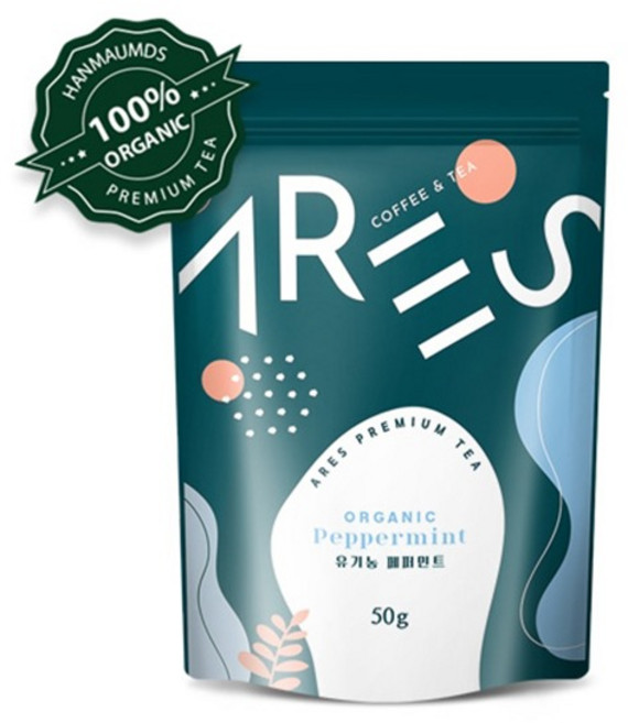 아레스 유기농 페퍼민트 허브차, 50g, 1개입, 6개