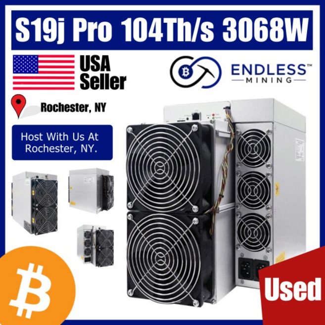 Bitmain Antminer S19J Pro 100ths 비트코인 ​​ASIC 채굴기, 1개