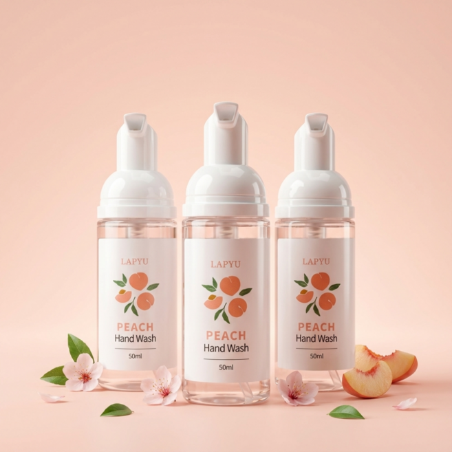 라퓨 휴대용 손세정제 산뜻한 복숭아향, 3개, 50ml