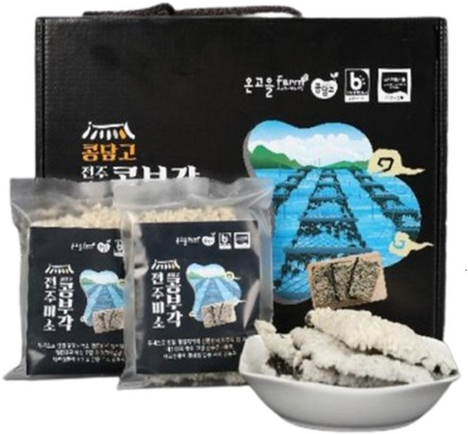 콩부각 김부각 전주미소콩부각 온고을팜 찹쌀 콩, 10개, 25g