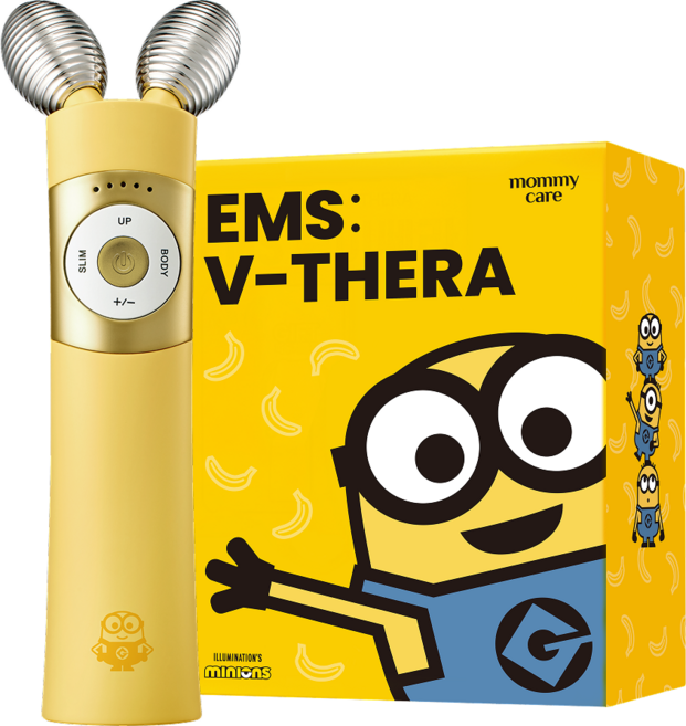마미케어 얼굴형 디바이스 EMS 브이쎄라 미니언즈 콜라보, 옐로우, HW-0803 미니언즈 콜라보