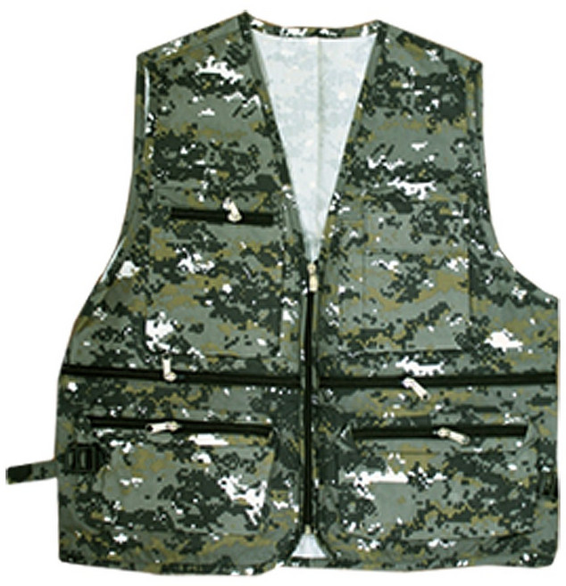 국내생산 밀리터리 조끼 디지털 작업조끼 낚시조끼