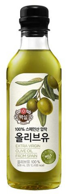 백설 스페인산 압착 올리브유, 500ml, 1개