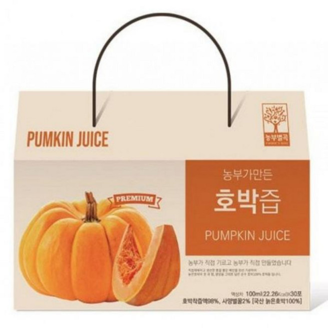 농부가만든 붓기뺴기차 호박즙 100ml*30포