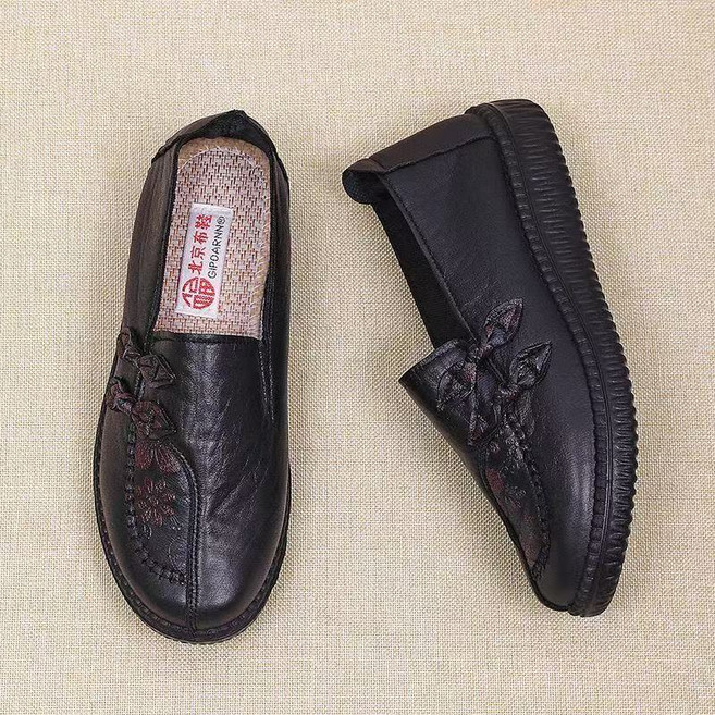 쌍천 패브릭 슈즈 여성 노인화 쿠션 미끄럼 방지 할머니 신발 Z26021007