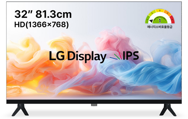 스타인즈 32인치 IPS 사용 HD LED TV 모니터, 고객직접설치, 스탠드형, B3255B, 81cm/32인치