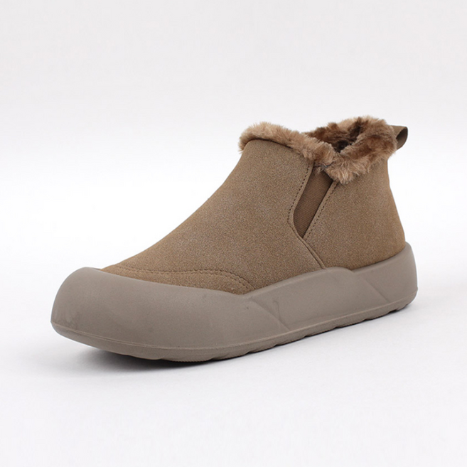 에버라스트 여성 방한화 털 방한 부츠 기모 패딩 스니커즈 겨울 슬립온 털신 단화 경량 쿠션 신발 발편한 캐주얼 패션 앵클 앵글 숏 끈없는 밴딩 밴드 논슬립 데일리