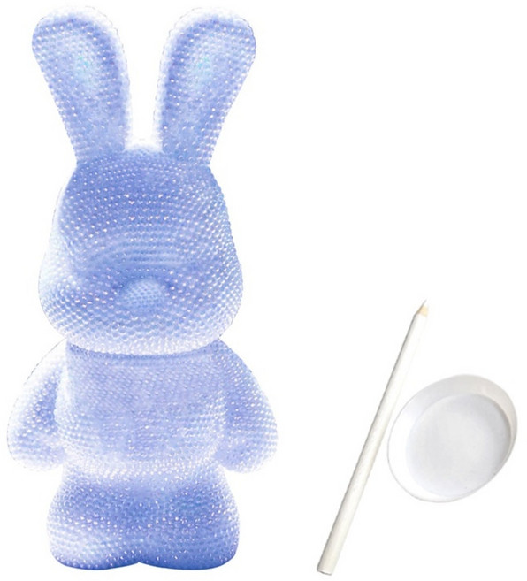 파티지엥 소형 토끼 큐빅 비즈 보석십자수 diy, 6. 스몰 젤리블루, 1개