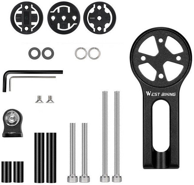 시그니처베이지 자전거 TCR PCR 일자형 핸들 스템 마운트 가민 브라이튼 고프로 거치대 YPZ083, 1개, 베이직
