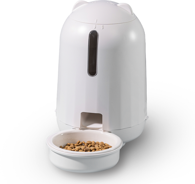 페키움 정량 배식 강아지 고양이 분리불안해소 자동 급식기, 페키움 급식기 단품, 1세트