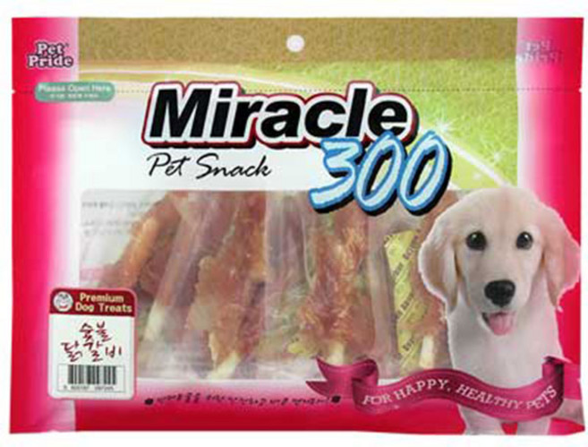 미라클300 대용량 사사미 강아지간식 - 숯불닭갈비, 5팩