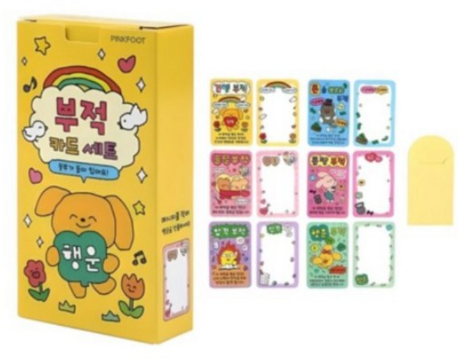 핑크풋 6000 부적 카드 세트, 믹스, 1세트