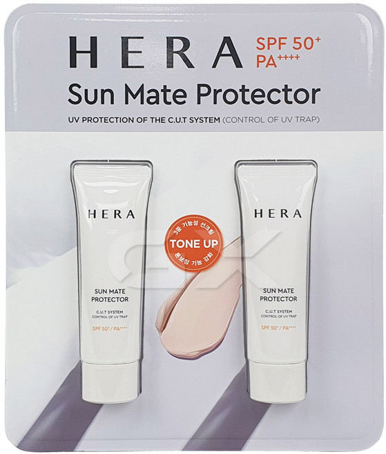 헤라 UV프로텍터 톤업 선크림 SPF50+ PA++++, 50ml, 2개
