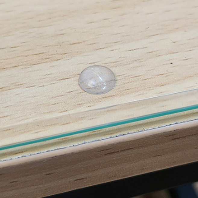 책상 유리 밀림방지 스티커 미끄럼방지 물방울 도트 받침 패드, 1개