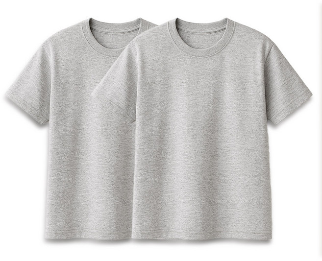 (1+1) 국산 30수 순면 무지 반팔티 기본 티셔츠