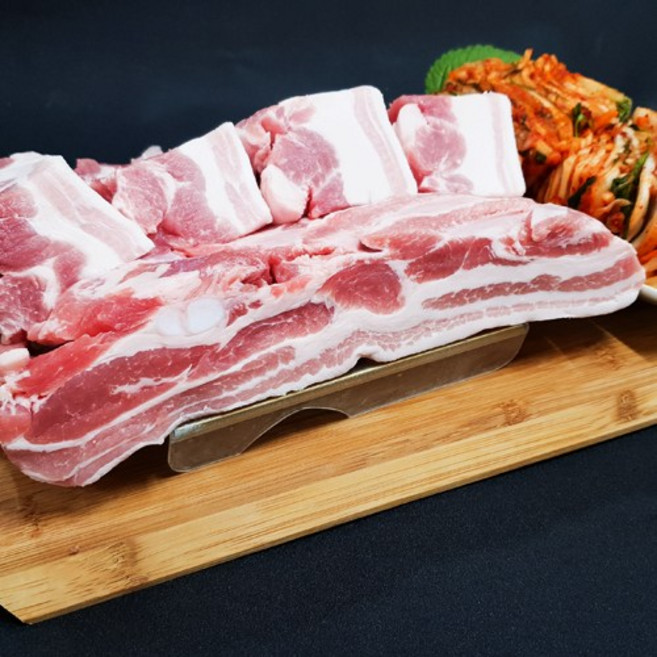 한우랑돼지랑 캠핑용 삼겹살 등갈비 소갈비 LA갈비 보쌈 부채살, 보쌈용생삼겹 2kg, 1개