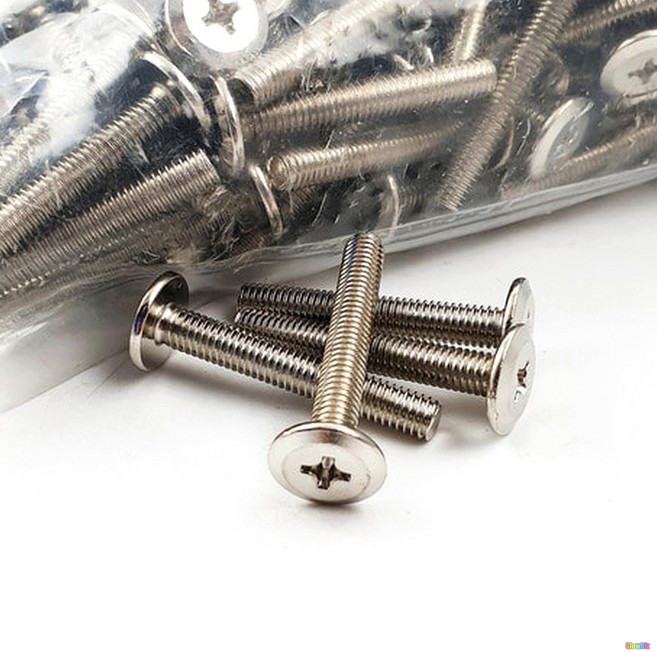 평머리 볼트 6x70mm 평평한 연결 볼트 니켈 가구 연결 조립 나사