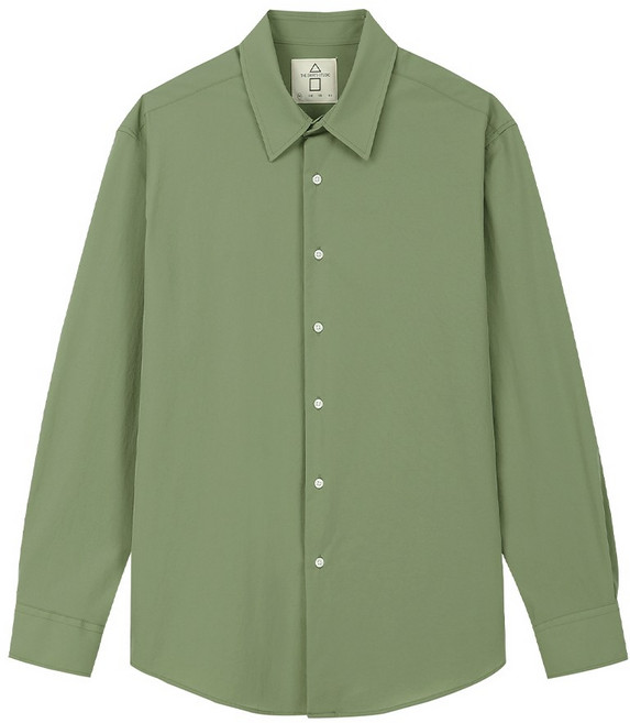 더셔츠스튜디오 루즈핏 나일론 스판 솔리드 셔츠