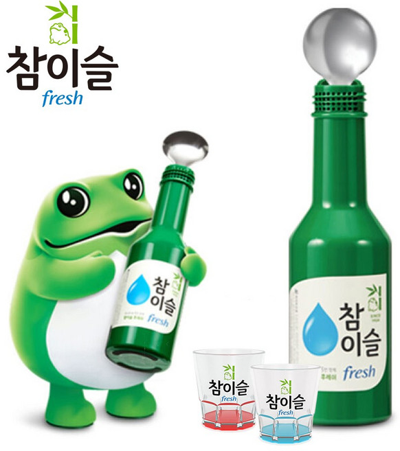 [하이트진로 공식]참이슬 블루투스 마이크 스피커 노래방 숟가락 마이크 노래방 듀얼페어링