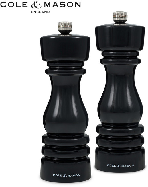 [콜앤메이슨] 런던 소금 후추 그라인더 선물 세트 180mm, 1세트, 35ml, 블랙 글로우 180mm