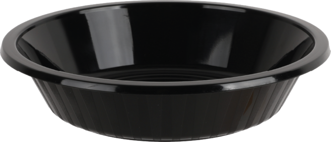 중화면용기 원형 - 검정, 소, 1개, 400개